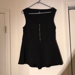 Black torrid peplum top